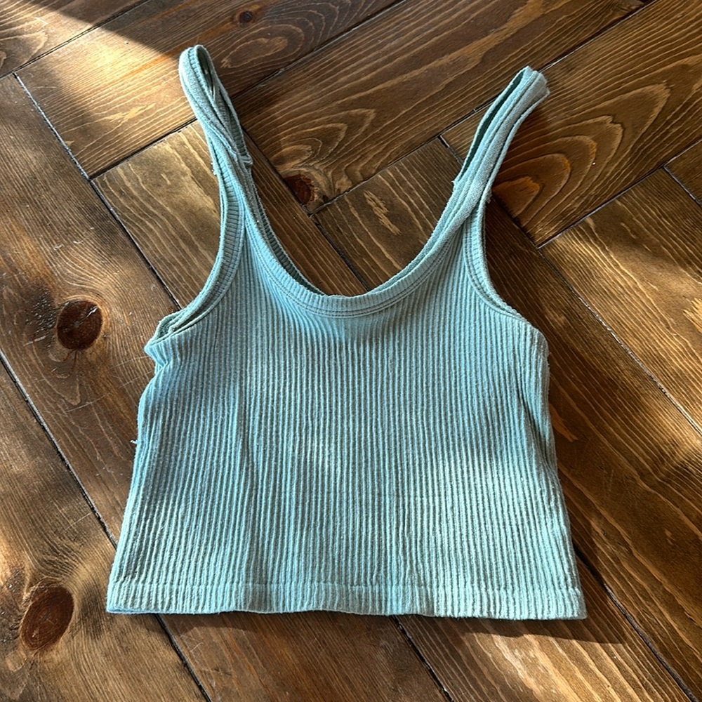 Urban outfitters xs/s Blue/gray cropped tank top